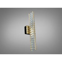Настінне бра LED з кришталем золото 15 Вт Diasha D88011/B-450G