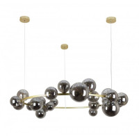 Люстра в зал декоративная Levistella  918LP267-24 GD+BK