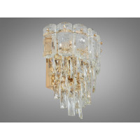 Стильне бра з кришталю в класичному виконанні, золоте бра Diasha D898-BG