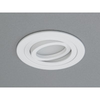 Врізний, поворотний точковий алюмінієвий світильник, білий Diasha PMR-201-R-WH