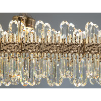 Люстра хрустальная в гостинную 80Вт Diasha D889-900x300G