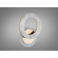 Світлодіодний світильник з кольоровою підсвіткою, 22W, хром Diasha 2203/1G