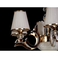 Люстра классичесская с подсветкой в зал спальню кухню 24W Diasha 8329/6G3000K