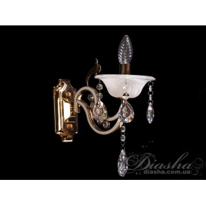 Класичне бра з кришталевими підвісками  Diasha 1569/1