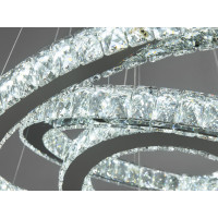 Люстра хрустальная75 Вт, хром Diasha 7201-9A/750+580+400HR