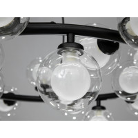 Стильна підвісна люстра Бульбашки в стилі Loft, 25 ламп, чорна Diasha LQ7061/25BK