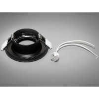 Оригінальний точковий світильник з алюмінію, чорний Diasha PR-9-BK