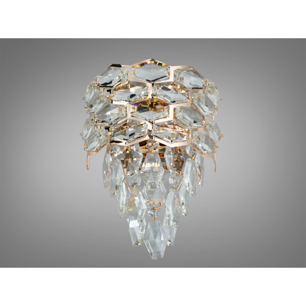 Бра настінне Diasha кришталь золото E14x2 Diasha 2036/2WSGD