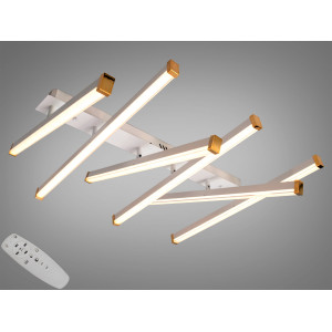 LED люстра з пультом, димером потужністю 90 Вт, чорний хром Diasha 2536WHdimmer