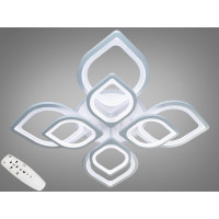 Лед люстра в зал потолочная с пультом Diasha 8073/4+4LED 3color dimmer