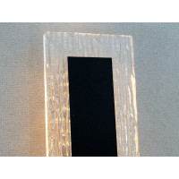 Настінний LED бра-планка 28 Вт чорний скло Diasha 8115-C/600BK