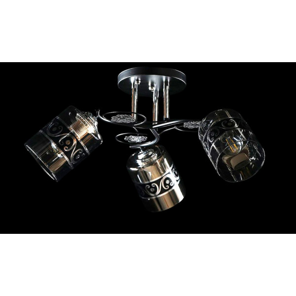 Люстра с плафонами  L6980A/3 (BLK+CR) Splendid-Ray
260813