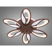 Стельова LED люстра з диммером, підсвічуванням, 105Вт, коричнева Diasha 8090/6CFLED3colordimmer