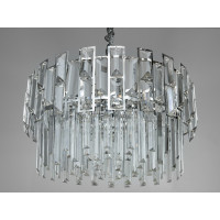 Представницька, підвісна кришталева люстра, 9 ламп, хром Diasha 830/500CH