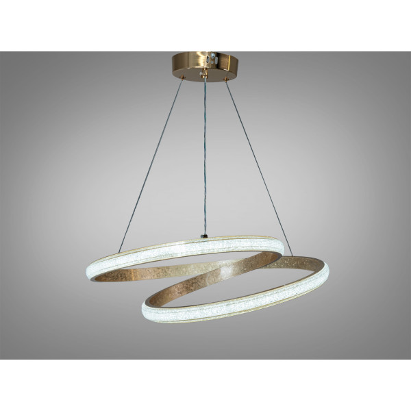 Підвісна люстра LED Diasha золото 65Вт 3575Лм 3CCT Diasha XH1017/600G