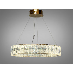 Підвісна люстра Diasha золото кришталь 68Вт LED Diasha 585/600G