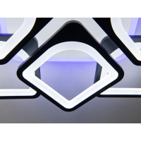 Люстра потолочная светодиодная с пультом Diasha S8060/4+4BK LED 3color dimmer 