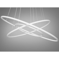 Люстра светодиодная декоративная кольца  Diasha MD9079-3AWH-600+400+200 dimmer 