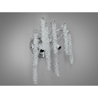 Світильник сателіт до кришталевих люстр "Гліцинія", 2 лампи, хром Diasha 609-BCH