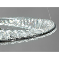 Светодиодная хрустальная люстра 175 Вт, хром Diasha 548/1000+600CH