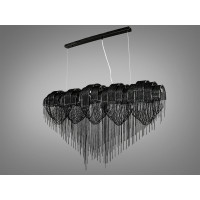 Современная люстра на 9 ламп черного цвета на 9 ламп Diasha L25D5/L1300 Современная люстра на 9 ламп черного цвета на 9 ламп Diasha L25D5/L1300