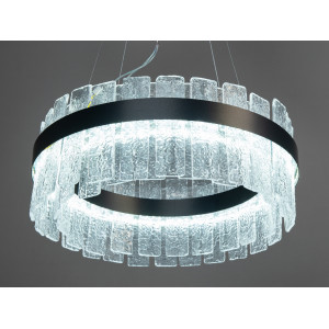 Високоефективна кришталева світлодіодна люстра підвіс, 110 Вт, бронза Diasha 817/500PB