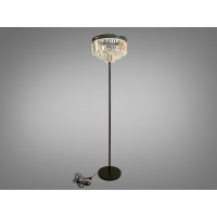 Торшер с абажуром из хрусталя Diasha 1026-F-BK