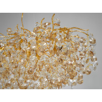 Люстра в зал 12 ламп, золото Diasha 601-L1200GD