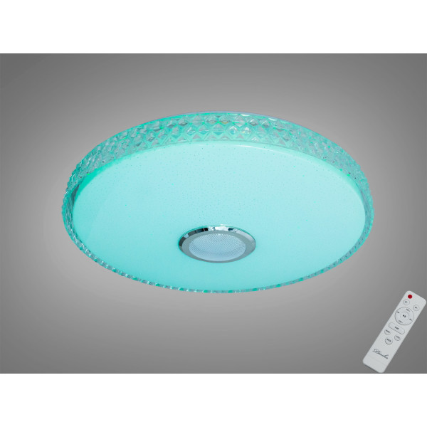 Смарт LED люстра біла 80 Вт RGB з Bluetooth Diasha DB-8304/500RGB+MP3