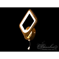 Светодиодные бра квадратное золотое Diasha 8060/1G