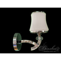 Класичне бра із ріжками, що світяться, 5 Вт, хром Diasha 8341/1HR