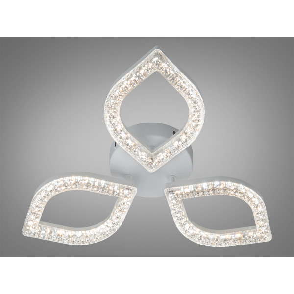 Стельова LED люстра MX4773 білий 45W три плафони акриловий розсіювач Diasha MX4773/3SWH