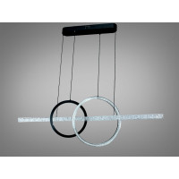 Підвісна LED люстра Diasha чорна 58 Вт 10 м² Diasha 1106/2+1BK