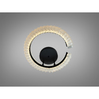 Стельова LED люстра чорна 50W пульт Diasha 2509/500BK