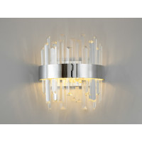 Настінний світильник бра LED 836-2CH хром 18 Вт три кольори світла кришталь Diasha 836/2CH