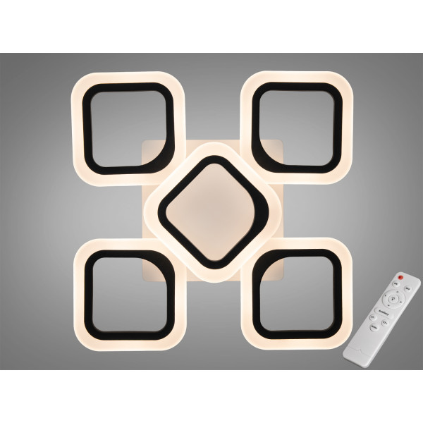 Потолочная светодиодная люстра с пультом 50W Diasha AS8060/4+1BK