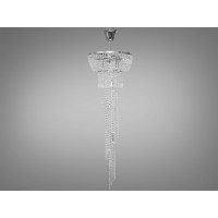 Неперевершена кришталева люстра "Кришталевий каскад", 7 ламп, хром Diasha FH012/400x1200HR Неперевершена кришталева люстра "Кришталевий каскад", 7 ламп, хром Diasha FH012/400x1200HR