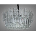 Довершена підвісна кришталева люстра в зал, 11 ламп, хром Diasha 2020/600CH