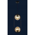 Светильник люстра подвесная в стиле лофт шар Levistella 91638-2 BK+BR
