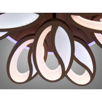 Стельова LED люстра коричнева 190Вт димер пульт Diasha 8090/8+4CFLED3colordimmer