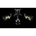 Люстра с плафонами  L2371B/3 (BLK+CR) Splendid-Ray
260782