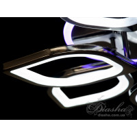 Cветодиодная люстра Diasha S8073/4+4BHR LED 3color dimmer