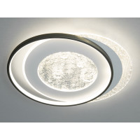 Світлодіодна стельова люстра чорна 90 Вт до 15 м² Diasha 2570-C