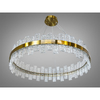 Лаконічна підвісна кришталева світлодіодна люстра на кухню, 90 Вт, хром Diasha 828/800BR