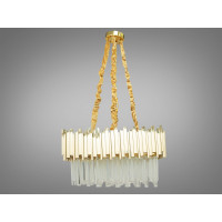 Неймовірно вишукана, елітна кришталева люстра квадратної форми, золото Diasha 901-600x600G