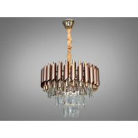 Современная хрустальная люстра 5 ламп Diasha 9001-400CF+SGD