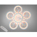 Стельова LED люстра біла 5+1 кільця 95 Вт RC Diasha 8135/5+1WHLED3colordimmer