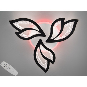 Стельова світлодіодна люстра з пультом, диммером, підсвічуванням, 55W Diasha 2455/3BKLED3colordimmer