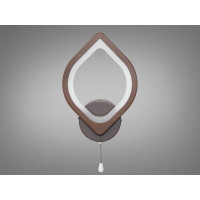 Настінний прикроватний LED світильник, 17Вт, коричневий Diasha 8073/1CF