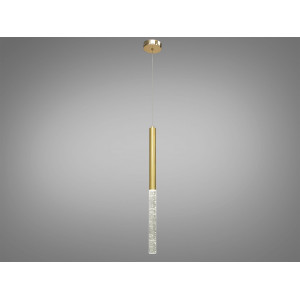 Сучасна світлодіодна люстра підвіс, 3W, золото Diasha 3007/1G